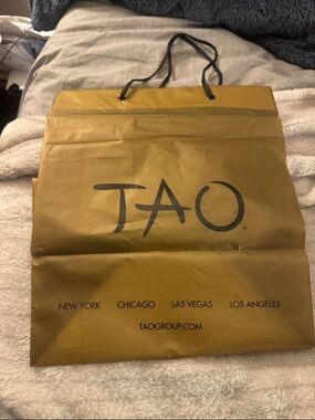 Gold TAO doggy bag